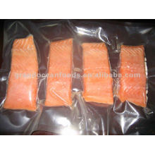 Frozen pink salmon portion